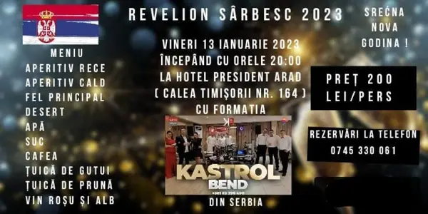 Revelion Sarbesc 2023 la Hotel President