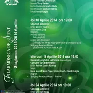 Program Aprilie 2014 la Filarmonica de Stat Arad