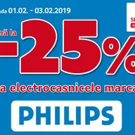Reducere de 25% la articolele marca Philips