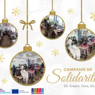 Campanie de solidaritate în comunitate prin proiectul: 3D: Dream, Dare, Do 2023-3-RO01-ESC30-SOL-000184535