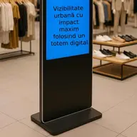Totem digital: vizibilitate urbană cu impact maxim pentru branduri moderne