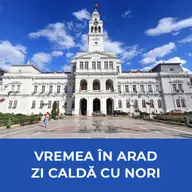 Vremea în Arad: o zi caldă de început de septembrie cu nori