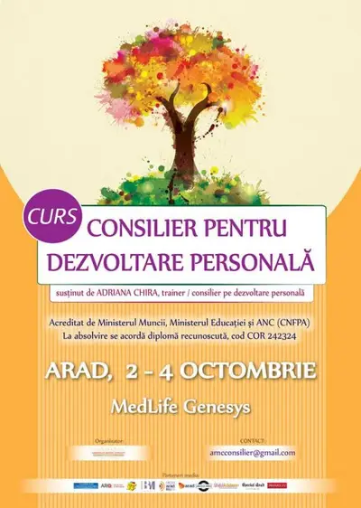 Curs – Consilier pentru dezvoltare personala ARAD