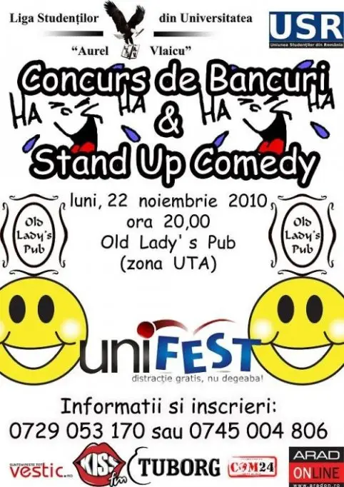 Concurs de bancuri si Stand Up Comedy