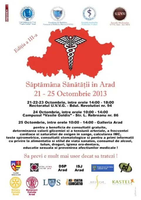 Saptamana Sanatatii in Arad