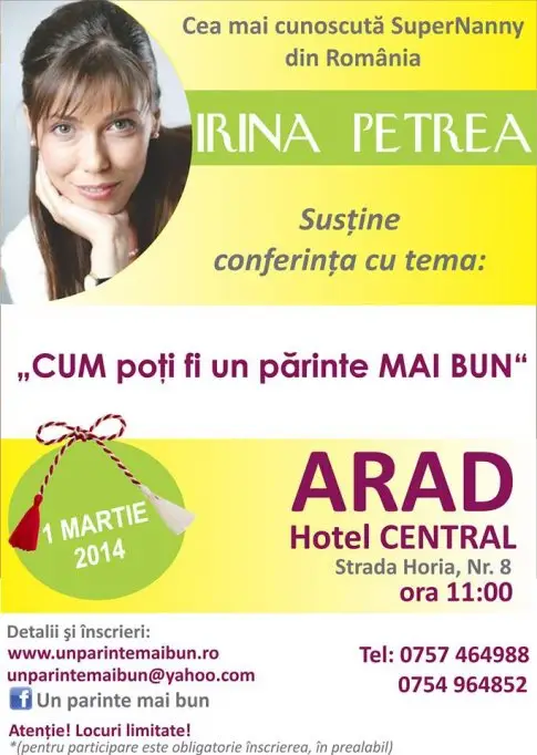 Campania "Un parinte mai bun" ajunge si la Arad!