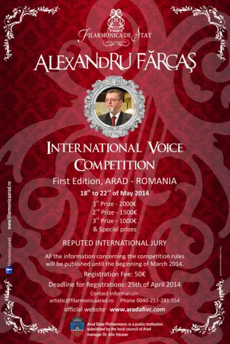 Concursul International de canto Alexandru Farcas