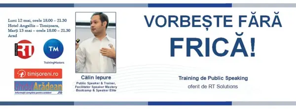 Vorbeste fara frica - training experiential