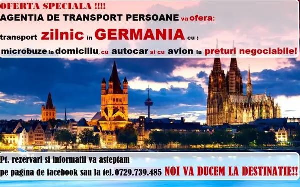 Transport persoane zilnic in Germania