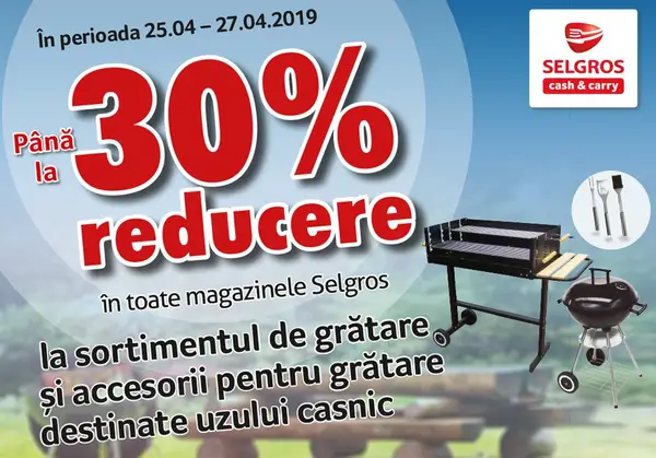 Gratare si accesorii pentru gratare de la Selgros Arad