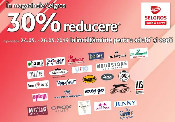 Incaltaminte la oferta de la Selgros Arad