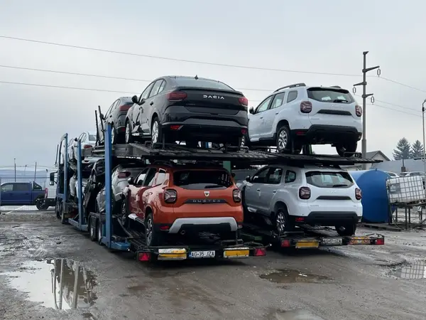 Transport auto pe platforma