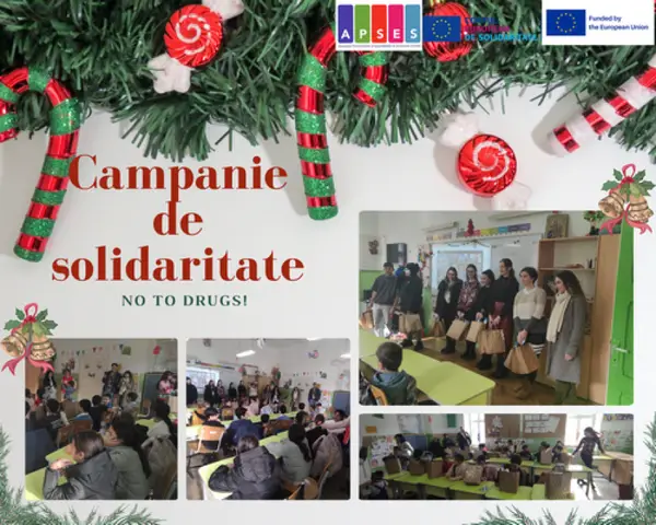 Campanie de solidarite desfășurată de tinerii din proiectul: No to drugs! 2023-3-RO01-ESC30-SOL-000184548
