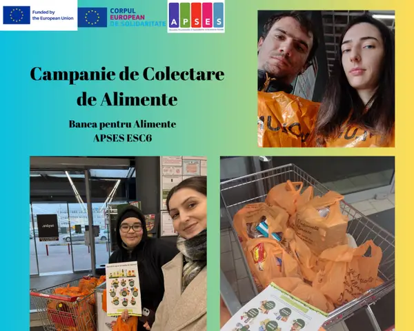 Solidaritate în acțiune: voluntarii APSES, alături de comunitate la Colecta Națională de Alimente