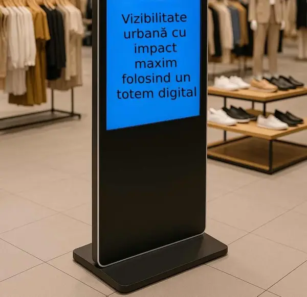 Totem digital: vizibilitate urbană cu impact maxim pentru branduri moderne