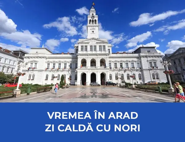 Vremea în Arad: o zi caldă de început de septembrie cu nori