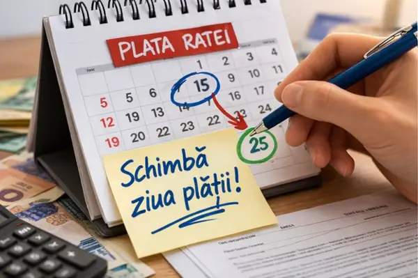 Cu și despre creditele bancare: poți să schimbi data de plată a ratei?