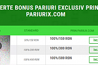 Bonusuri speciale la pariuri online doar prin PariuriX.com