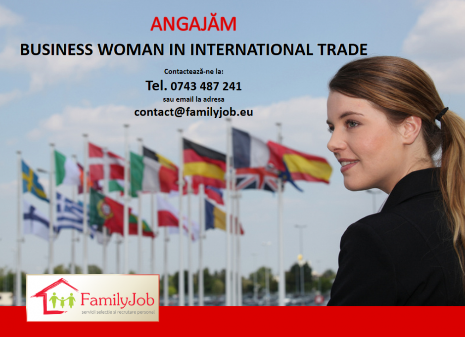 Business woman in international trade