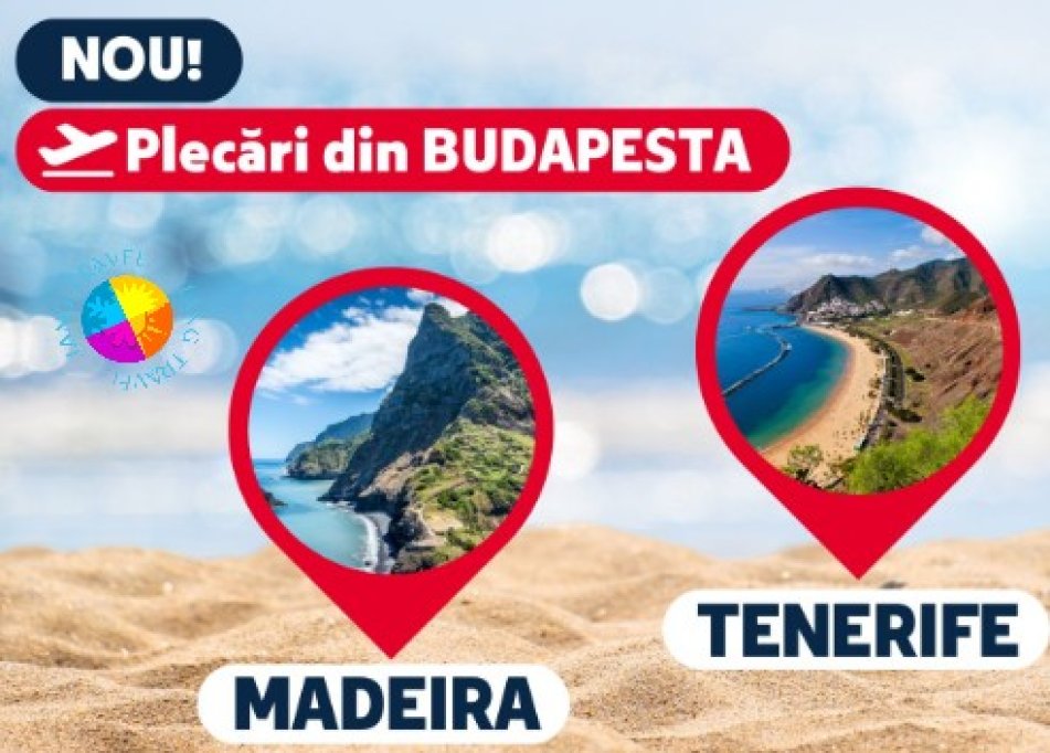 Oferte Tenerife si Madeira cu zbor din Budapesta